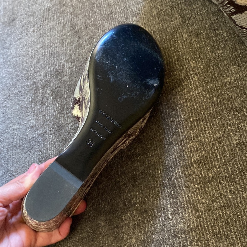 Gorgeous Light Blue Python Wedges - image 5